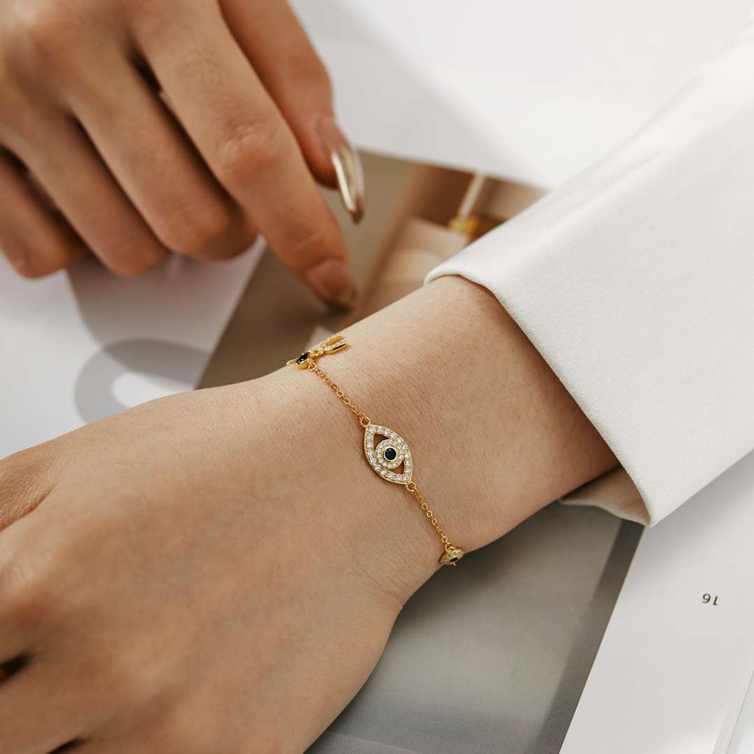[Solara Jewelry]Dainty Eye Shape Necklace