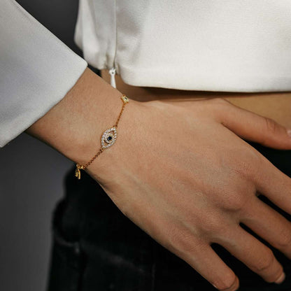 [Solara Jewelry]Dainty Eye Shape Necklace
