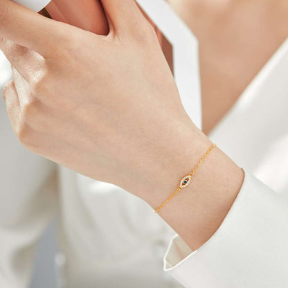 [Solara Jewelry]Evil Eye Shape Necklace
