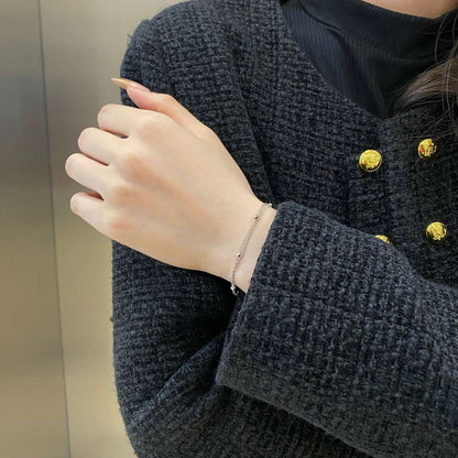 [Solara Jewelry]Delicate Bead Double Layer Bracelet