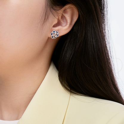 [Solara Jewelry]Exquisite Flower Shape Daily Earrings