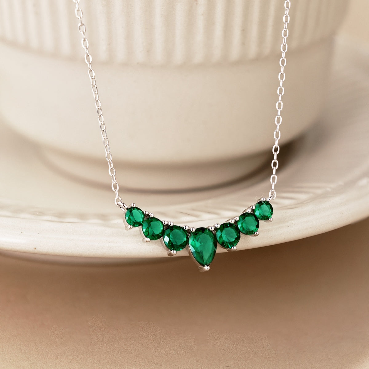 [Solara Jewelry]Dainty Colorful Heart Necklace