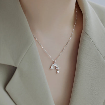 [Solara Jewelry]Unique Rainbow Star Necklace