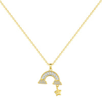 [Solara Jewelry]Unique Rainbow Star Necklace