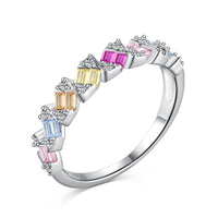 [Solara Jewelry]Delicate Vibrant Emerald Cut Daily Ring