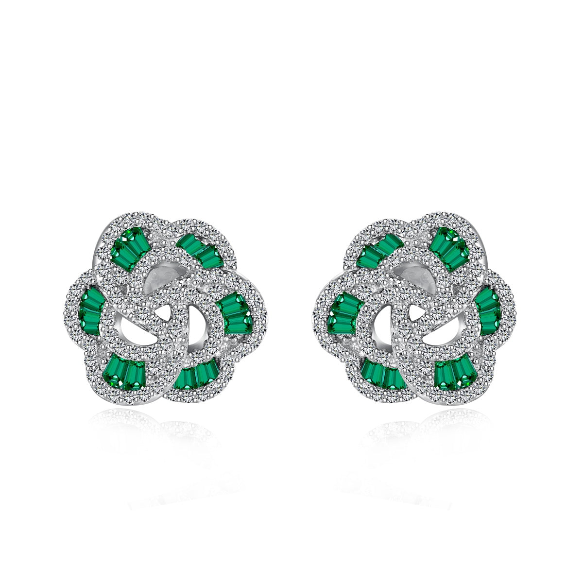 [Solara Jewelry]Exquisite Flower Shape Daily Earrings