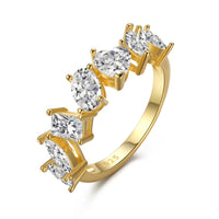 [Solara Jewelry]Zarter Ring mit Facettenschliff