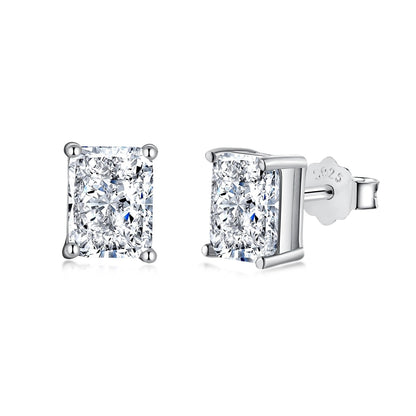 [Solara Jewelry]Radiant Luxurious Princess Cut Daily Earrings