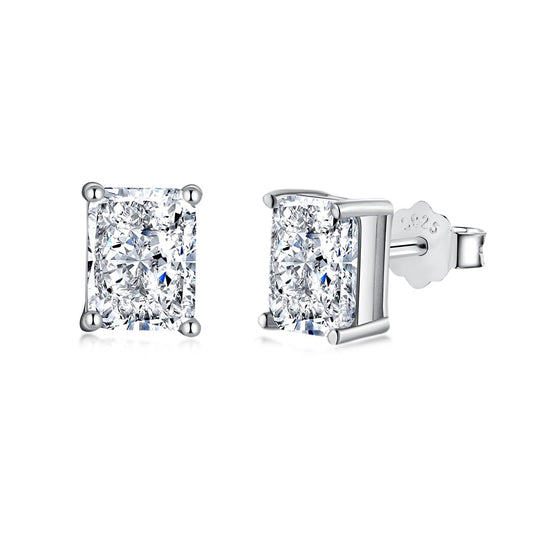 [Solara Jewelry]Radiant Luxurious Princess Cut Daily Earrings