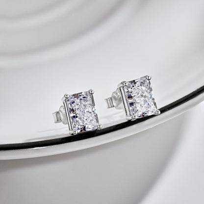 [Solara Jewelry]Radiant Luxurious Princess Cut Daily Earrings