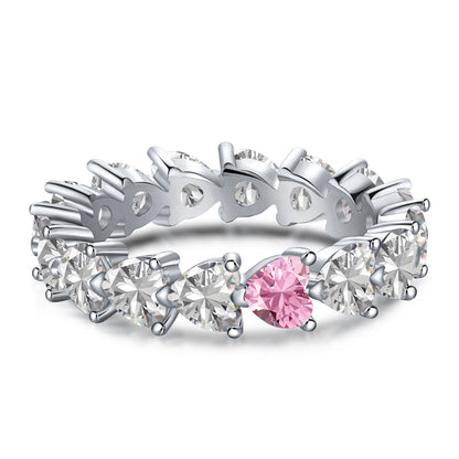 [Solara Jewelry]0.25 Carat Radiant Romance Heart Cut Lover Ring