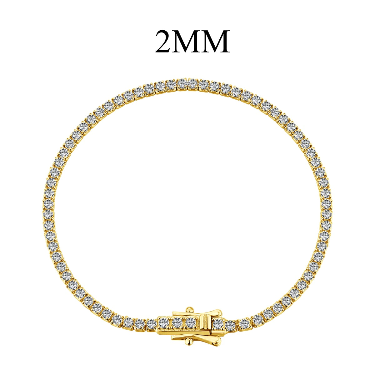 [Solara Jewelry]Radiant Colorful Round Cut Party Bracelet
