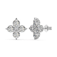 [Solara Jewelry] Vierblättriges Kleeblatt Achtzackiger Stern Ohrringe