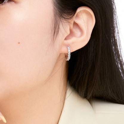 [Solara Jewelry]Radiant Colorful Round Cut Earrings