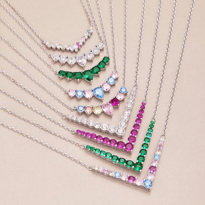 [Solara Jewelry]Dazzling Rainbow Necklace