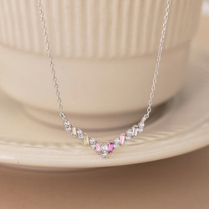[Solara Jewelry]Dazzling Rainbow Necklace