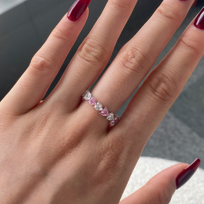 [Solara Jewelry]0.25 Carat Radiant Romance Heart Cut Lover Ring