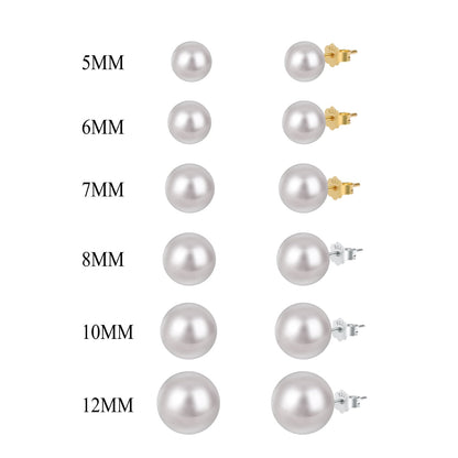 [Solara Jewelry]Delicate Pearl Earrings
