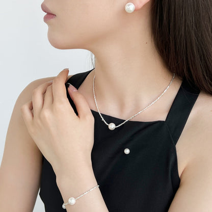 [Solara Jewelry]Delicate Pearl Earrings