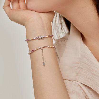 [Solara Jewelry]Delicate Romantic Heart Shape Lover Bracelet