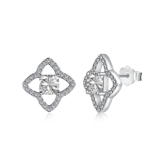 [Solara Jewelry]Elegant Star Shape Princess Cut Daily Earrings