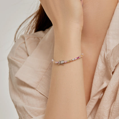 [Solara Jewelry]Delicate Romantic Heart Shape Lover Bracelet
