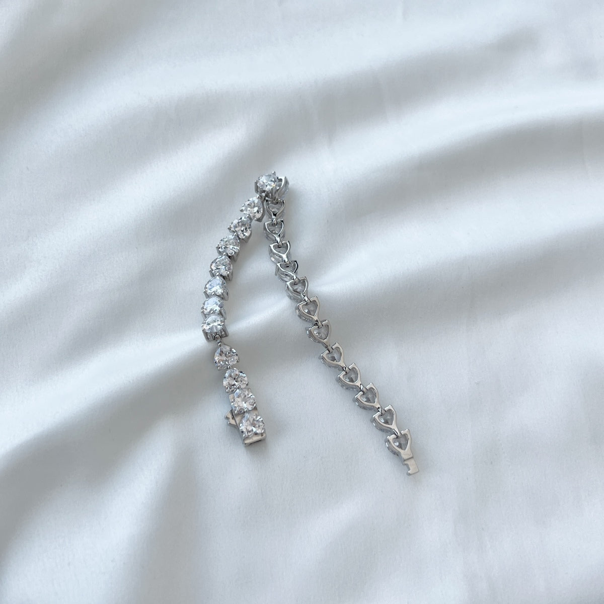 [Solara Jewelry]0.75 Carat Elegant Romantic Heart Shape Lover Bracelet