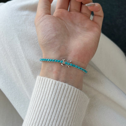 [Solara Jewelry]Dainty Charming Round Cut Tennis Bracelet