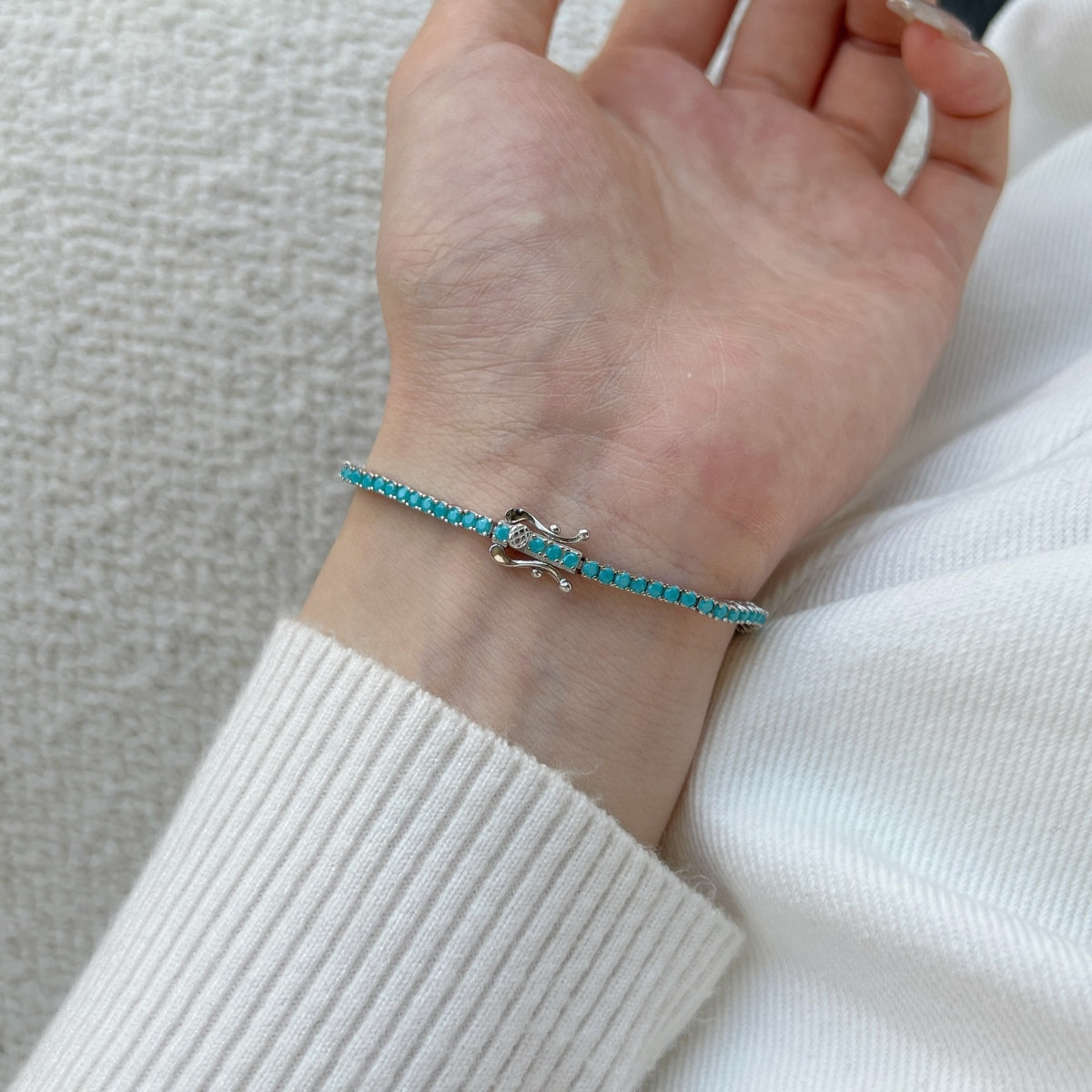 [Solara Jewelry]Dazzling Exquisite Round Cut Daily Bracelet