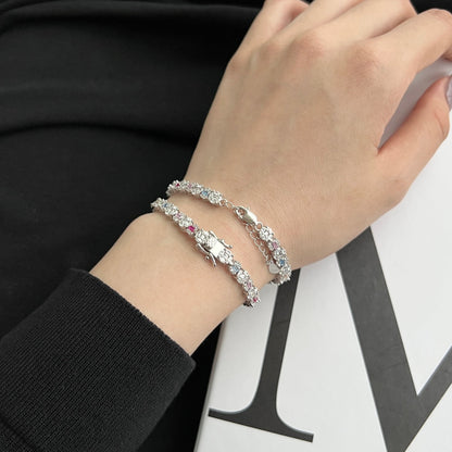[Solara Jewelry]Dazzling Radiant Multi Cut Daily Bracelet