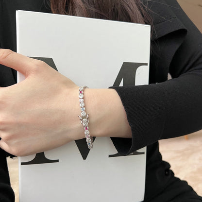 [Solara Jewelry]Dazzling Radiant Multi Cut Daily Bracelet