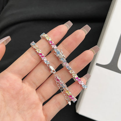 [Solara Jewelry]Ornate Sparkling Multi Cut Party Bracelet
