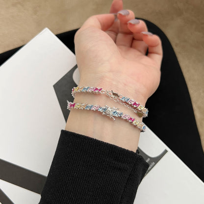 [Solara Jewelry]Ornate Sparkling Multi Cut Party Bracelet