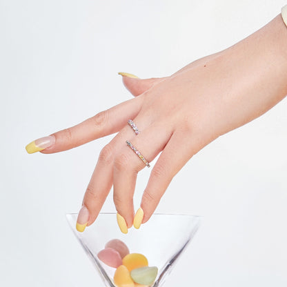 [Solara Jewelry]Dainty Ebullient Round Cut Daily Ring