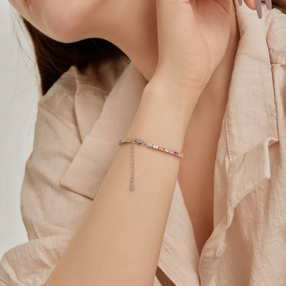 [Solara Jewelry]Delicate Romantic Heart Shape Lover Bracelet