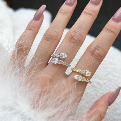 [Solara Jewelry]Delicate Lively Snake Shape Daily Ring