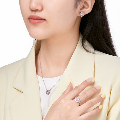 [Solara Jewelry]Delicate Ebullient Heart Shape Wedding Ring