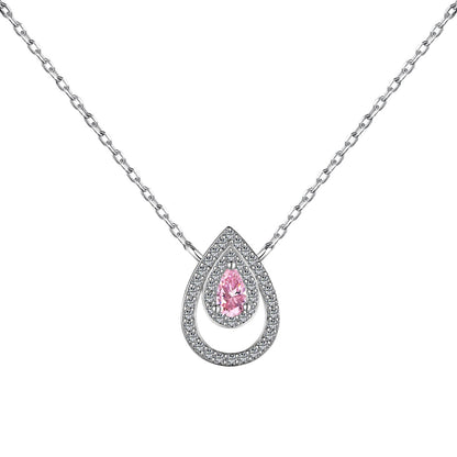 [Solara Jewelry]Sparkling Pear Cut Necklace