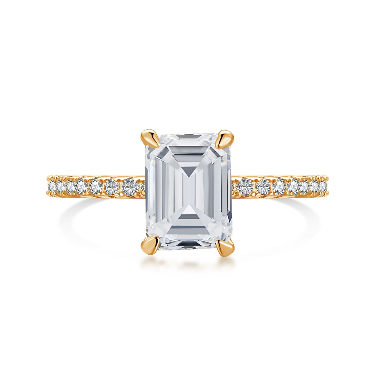 [Solara Jewelry]2.0 Carat Scintillating Ornate Radiant Cut Party Ring