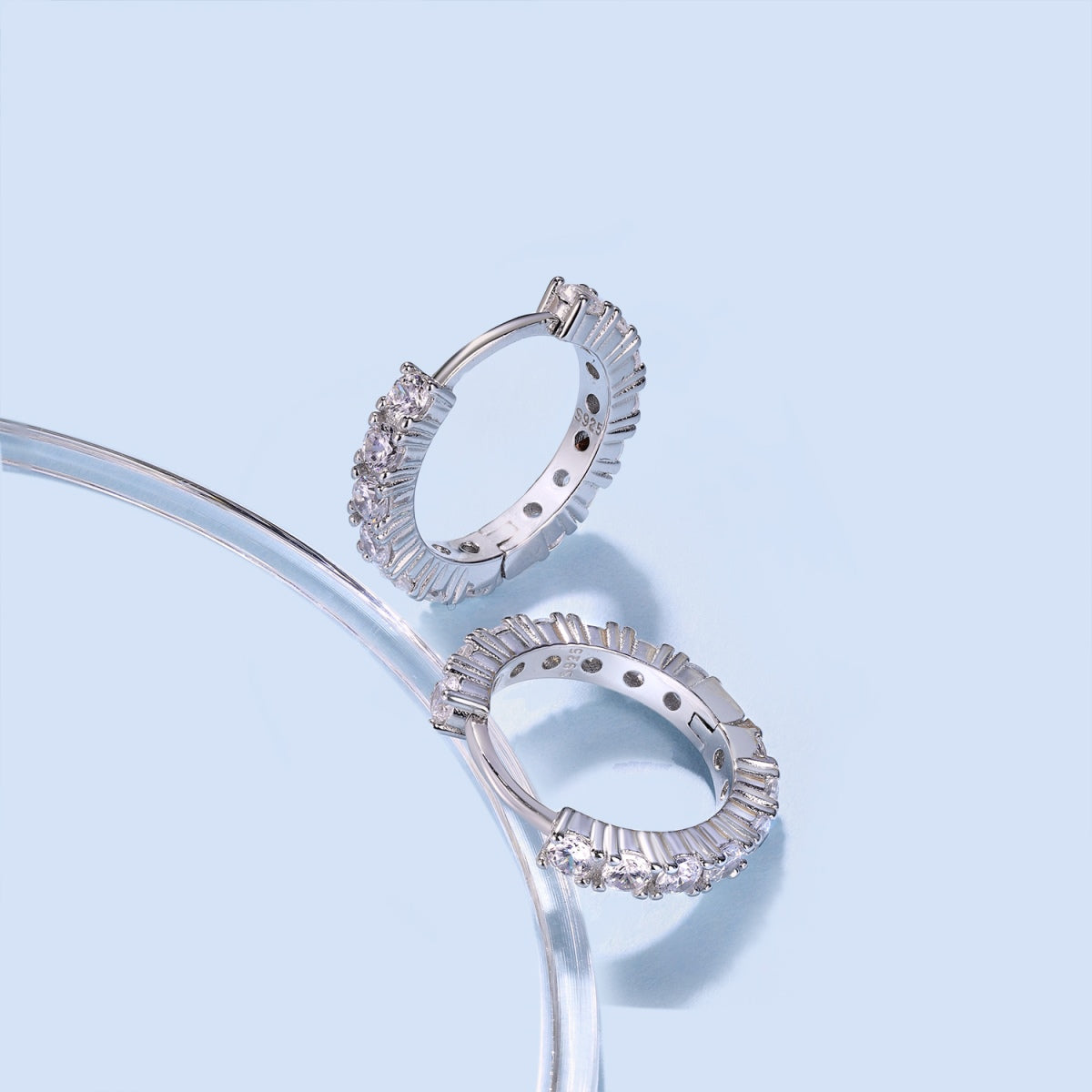 [Solara Jewelry]Radiant Colorful Round Cut Earrings