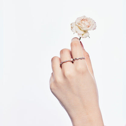 [Solara Jewelry]Dainty Colorful Round Cut Party Ring