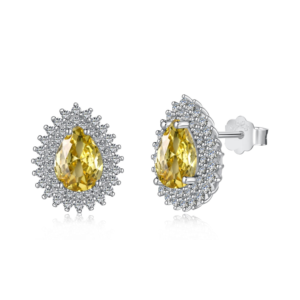 [Solara Jewelry]Delicate Gorgeous Pear Cut Daily Earrings