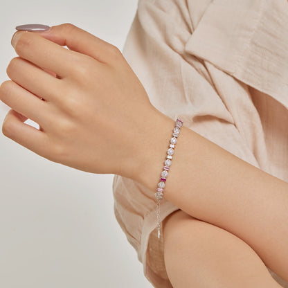 [Solara Jewelry]Radiant Colorful Round Shape Daily Bracelet