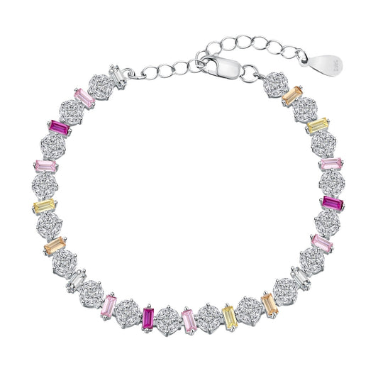 [Solara Jewelry]Radiant Colorful Round Shape Daily Bracelet