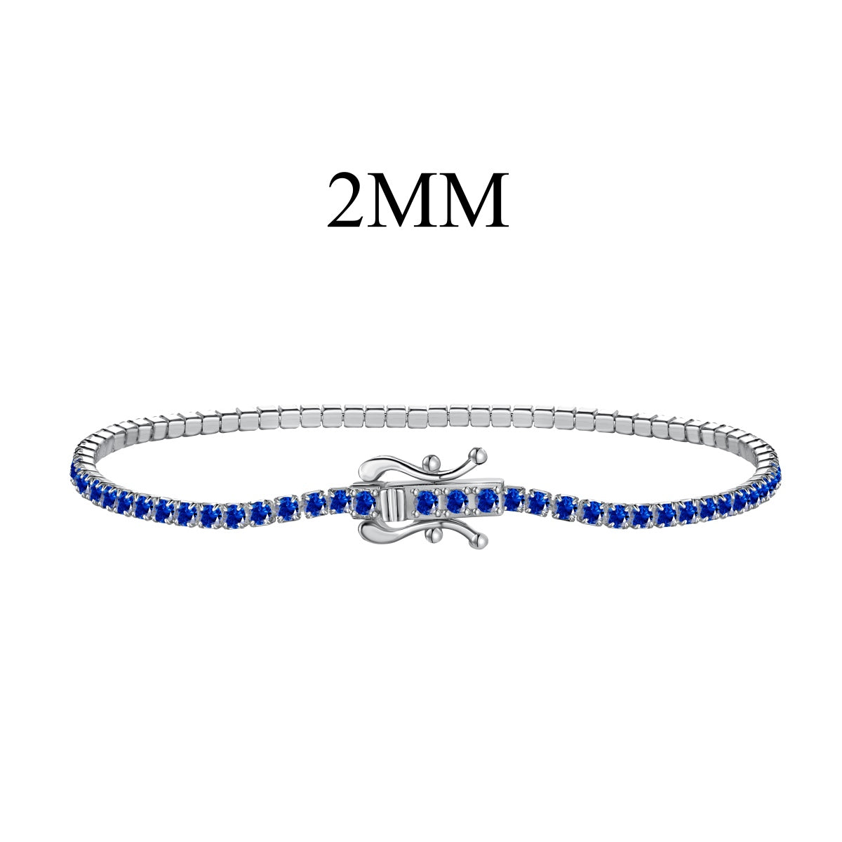 [Solara Jewelry]Radiant Colorful Round Cut Party Bracelet