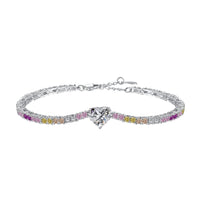 [Solara Jewelry]Delicate Romantic Heart Shape Lover Bracelet
