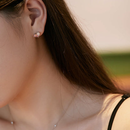 [Solara Jewelry]Dazzling Elegant Heart Cut Lover Earrings