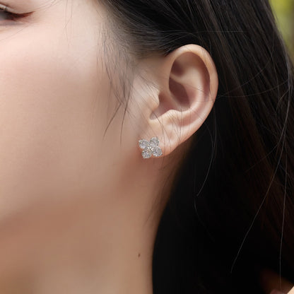 [Solara Jewelry]Four-Leaf Clover Eight-Pointed Star Earrings