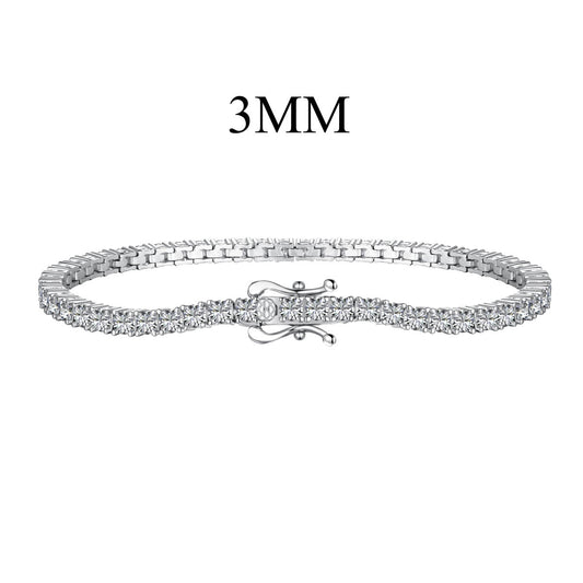 [Solara Jewelry]Dainty Charming Round Cut Tennis Bracelet