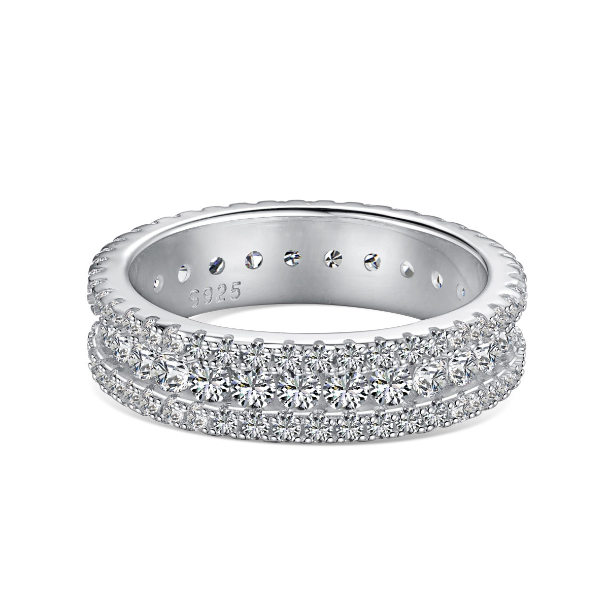 [Solara Jewelry]Delicate Colorful Round Cut Daily Ring